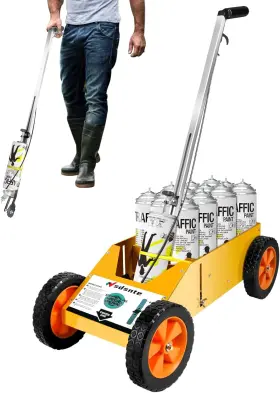 1107 313032564533 2 In 1 Detachable Parking Striping Line Marking Machine And Paint Wand