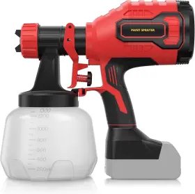 Cps004-m 3d Vo Inn Brushless Cordless Paint Sprayer Compatible With Milwaukee 18v Battery Red