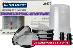 3m 051131261723 Pps 2.0 Paint Spray Gun System Starter Kit With Cup Lids And Liners 26172 2