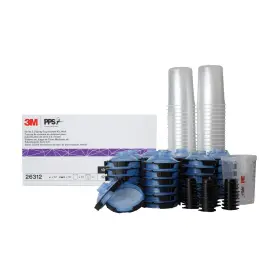 3m 051131263123 Spray Gun Cup Kit 13.5 Oz Midi 125 Micron Filter Lids Liners 26312 Ounces