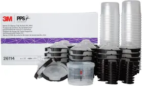 26114 3m 313017988903 Pps 2.0 Spray Gun Cup Lids And Liners Kit Mini 6 Ounces 200-micron F