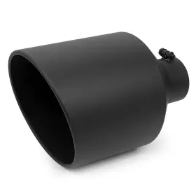 A-karck Sh401015racbk A-karck Exhaust Tip 4 Inch Inlet To 10 Outlet 15 Overall Length Black Coating
