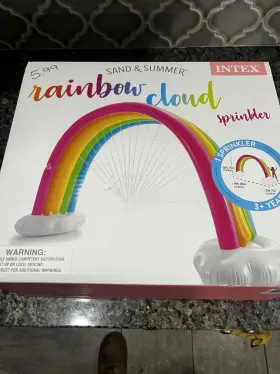 56597ep Ace Trading - Intex Xia Rainbow Cloud Sprinkler Sprayer 118in X 43in 71in For Ages 3