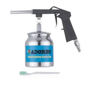 Adorbo 647581738603 Air Undercoating Spray Gun Suction Feed Cup Applysprayable Truck Bedliner