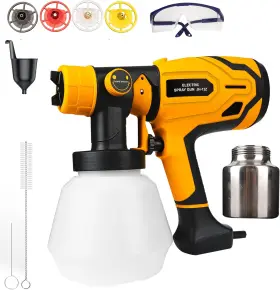 Aenlv 445016965968 Paint-sprayer Hvlp Paint Spray Gun With 4 Nozzle Sizes Sprayer 3 Sp