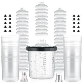 R501-650 Aeropro Tools Disposable Paint Cups Liners And Lid System 50 Pack 22 Ounce 650ml K