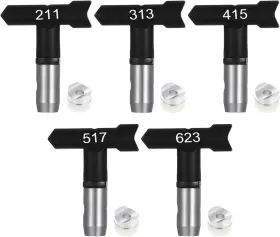 R2o2vhfo Afcabakila 730302 1 Graco 5-piece Airless Paint Sprayer Tip Set 211/313/415/517/623 - Reversible B