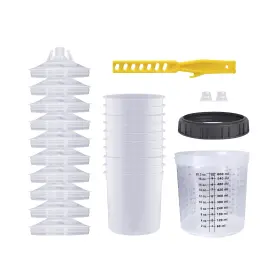 Bl102 Aflybltol 1 Disposable Paint Sprayer Mixing Cup For Automotive Gun Hvlp ... Fast Ship