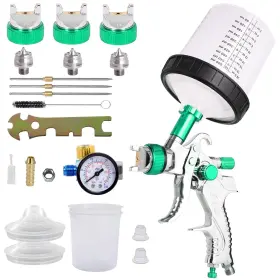 H2008-1 Aidubaos Paint Sprayer With Mixing Quick Cup Hvlp Spray Gun Kit Pressure Ga