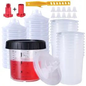 Y030 Aidubaos Disposable Paint Sprayer Mixing Cup Cups Guns Automotive Kit