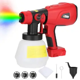 Ali-sg05 Aliarm Cordless Paint Sprayer For Milwaukee M18 18v Li-ion Battery 200w Hvlp Brushle