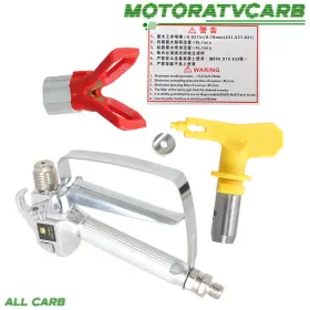 Mot106636 All-carb 2pcs 3600 Psi Airless Paint Spray Gun With 517 Tip And Guard