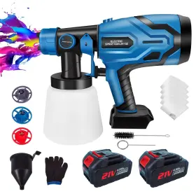 1000w Alozfen Syj04 Cordless Paint Sprayer High Power Electric Spray Gun Easy To Cle