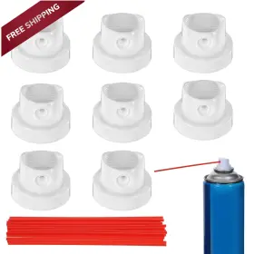 Eoi1d0oh Alrhso 720597 1 Sprays Can Nozzles Caps 0.66 Inches X 0.88 4 Red White