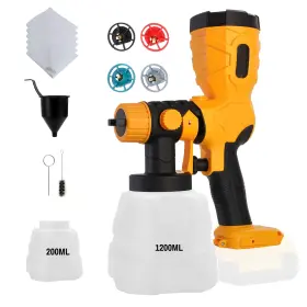 Dw-ps-001 Amliber 2025 Cordless Paint Sprayer For Dewalt 20v Max Battery Hvlp Spray Gun