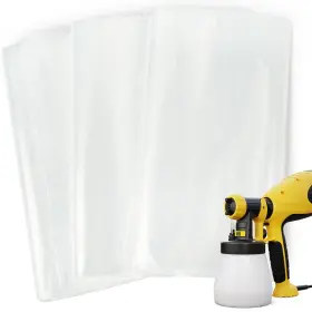 Ptj-dz-50 Amviner 50 Pcs Paint Sprayer Liners Bags Transparent Cup Plastic For
