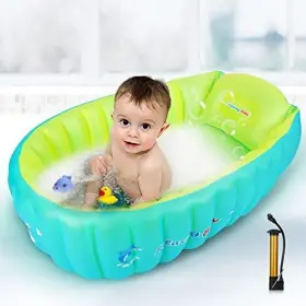 B1005 Anbel 791324652647 Inflatable Baby Bathtub Newborn Seat For Infant Non-slip