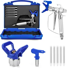 Anchianchi 705353667114 9 Pcs Airless Paint Sprayer Gun Kit With Spray High Pr