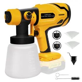Anderlax 739437571622 Cordless Paint Sprayer For Dewalt 20v Max - Hvlp Airless Home And Furniture