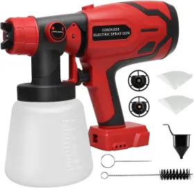Y0001 Anderlax Cordless Paint Sprayer For Milwaukee 18v Battery Sprayers Home Interi