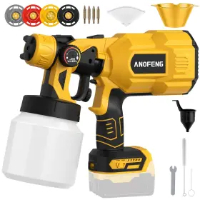 Q0p-jy33-380 Anofeng 200w Cordless Airless Paint Sprayer For Dewalt 20v Max Battery Electric Hvlp