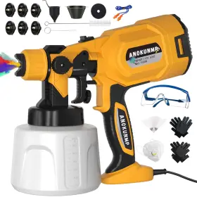 1000w Anokunmp 014679014534 Paint Sprayer High Power Electric Spray Gun 1400ml Capacity