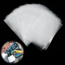 Xus145 Aohcae 40 Pieces Spray Gun Bag Paint Sprayer Parts Cup Liners Transparent Sp