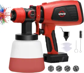 Apatb 313026692679 Cordless Paint Sprayer For Milwaukee M18 18v Battery Hvlp Spray Gun With