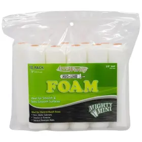6.5-fmck Arroworthy Pro-line Foam 6 Inch W X 3/8 Mini Paint Roller Cover 10 Pk