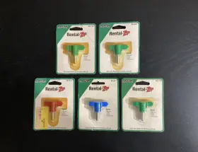 66-619 Asm 66-311 Rental-zip Paint Sprayer Gun Tips 66-517 66-519 Lot Of 5