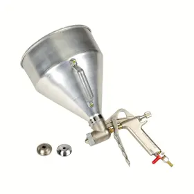 Ate Pro. Usa 93245 Air Paint Spray Gun With Aluminum Hopper - 6l Capacity 3 Nozzles 4mm 6mm 8mm