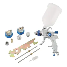Am-25-11-07 Atpeam Hvlp Gravity Feed Air Spray Gun With 3 Nozzles 1.4/1.7/2mm Nozzle Size 600cc