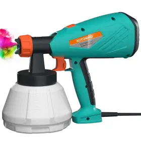 Autowhd 762844880643 Paint Spray Hvlp Sprayer 4 Copper Nozzles 1300ml Large Container
