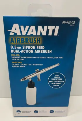 Av-ab-02 Avanti 193175465399 Air Brush 0.5mm Siphon Feed Dual-action Airbrush #av-ab-02 59291
