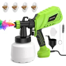 Ac-001 Azzuno Paint Sprayer 700w Hvlp High Power Electric Gun 4 Copper Nozzl