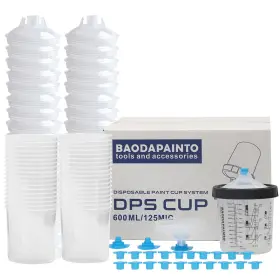 N3-0lcm-79tk Baodapainto Disposable Spray Gun Paint Cup System Dps Liner Kit 650ml 22oz 50 Pa