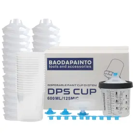 Xh-6pvp-96su Baodapainto Disposable Spray Gun Paint Cup Mixing Cups System 20 Ouncez 600ml K