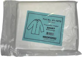 41-1272 Bedford Precision Disposable Tyvek Shirt For Painting And Blue