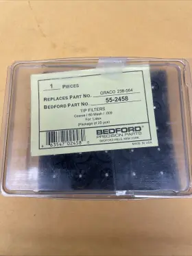 238-564 Bedford 55-2458 Tip Filters 25-pack 60 Mesh Latex Replaces Graco