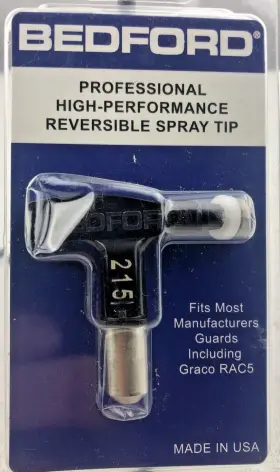 33-7215 Bedford Precision Reversible Tip .015 Inch Orifice 4-6 Fan For Graco Rac 5