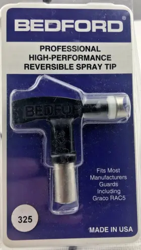 33-7325 Bedford Precision Reversible Tip .025 Inch Orifice 6-8 Fan For Graco Rac 5