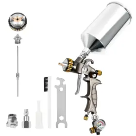 Tc0413-25 Beetro Hvlp Air Spray Gun 2.5mm Nozzle 1000ml Capacity 14.5cfm 30-43psi With Con