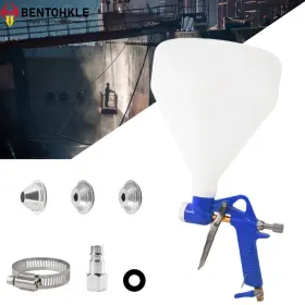15482365 Bentohkle 1.5 Gallon Air Hopper Spray Paint Gun Texture Wall Painting Sprayer With 3 Nozzle