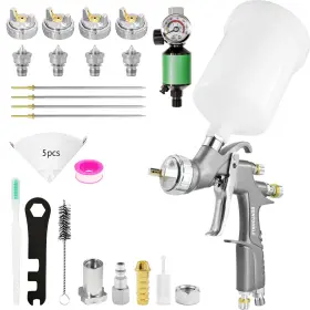A610-g Bentohkle D1 Lvlp Air Spray Gun Kit Automotive Paint With 1.3/1.5/1.7/2.0mm Nozzles