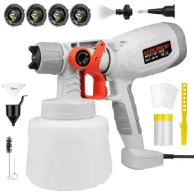 Cn4000 Bentohkle Electric Hvlp Paint Sprayer 4 Nozzles& 3 Patterns Spray Gun For House Painting
