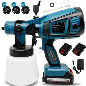 Yda03669593-01 Bentohkle High Pressure Cordless Paint Sprayer With 2 Battery Electric Spray Gun 800ml