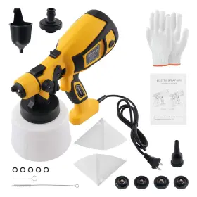 Bfo Avt62d Electric Hvlp Sprayer 600w-850w Paint Gun 4 Nozzles 1200ml Flow Control Kit
