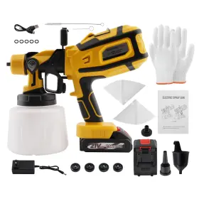 Re5ccd Bfo Electric Handheld Paint Sprayer 200w Hvlp 1400ml 5 Nozzles Led Light Complete
