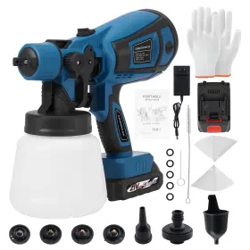 Rn6a5y Bfo Handheld Electric Hvlp Paint Sprayer 200w Gun 4 Nozzles Adjustable Spray Tool