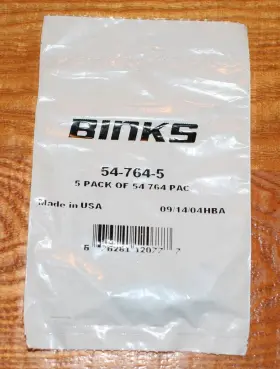 54-764-5 Binks 54-764 Packing Spacer. Package Of Five Fluid Needle Packings #54-764